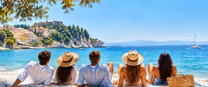 A group of friends enjoying Summer Holidays together