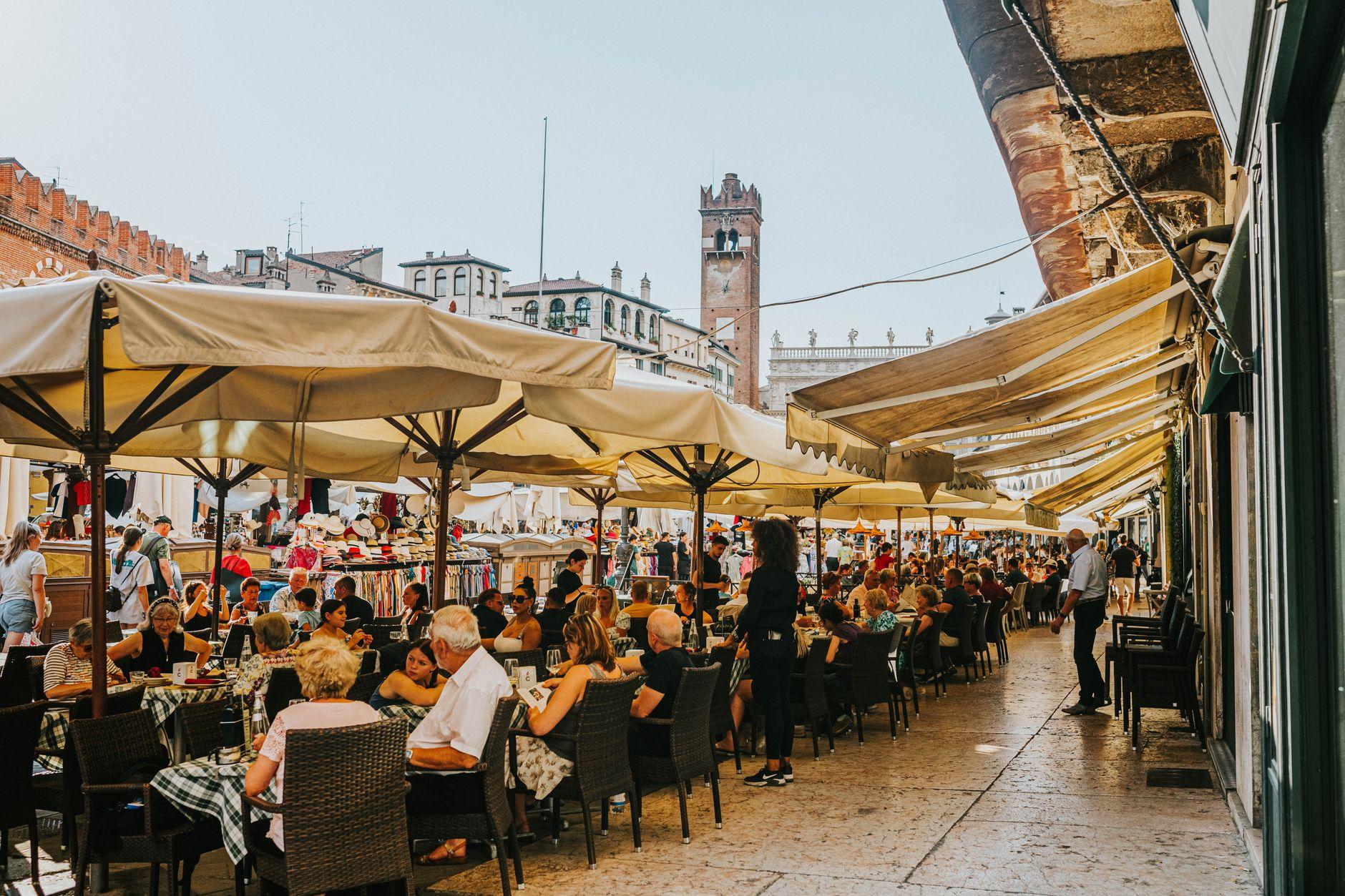 Piazza delle Erbe, Italy